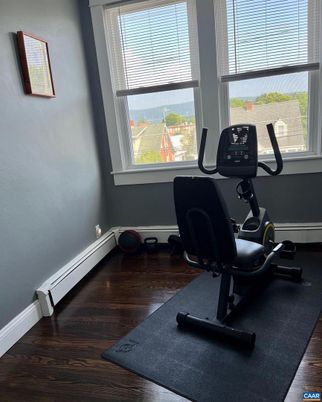 Fitness Equipment, Interior, Wood Texture Flooring