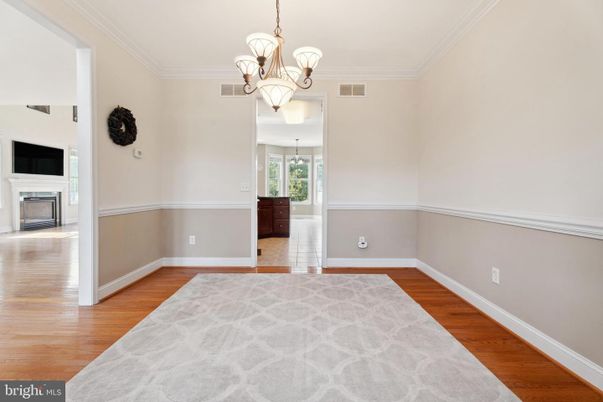 Chandelier, Empty room, Fireplace, Interior, Wood Texture Flooring