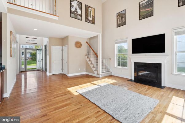 Fireplace, Interior, Recessed Lighting, Wood Texture Flooring