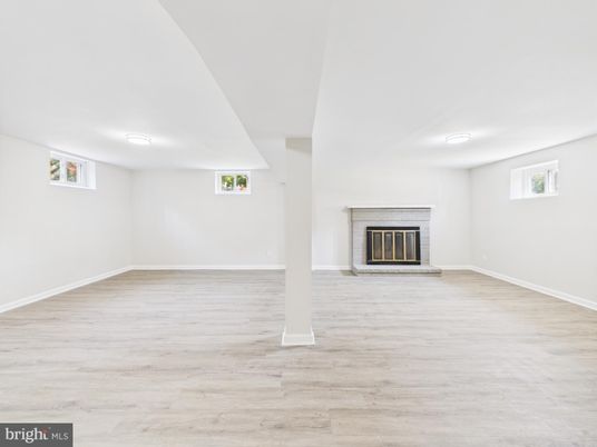 Empty room, Fireplace, Interior, Wood Texture Flooring
