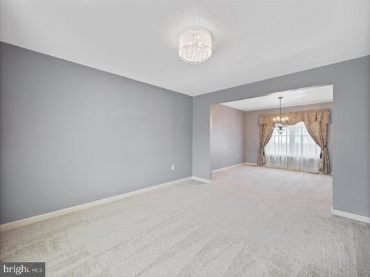 Chandelier, Empty room, Interior