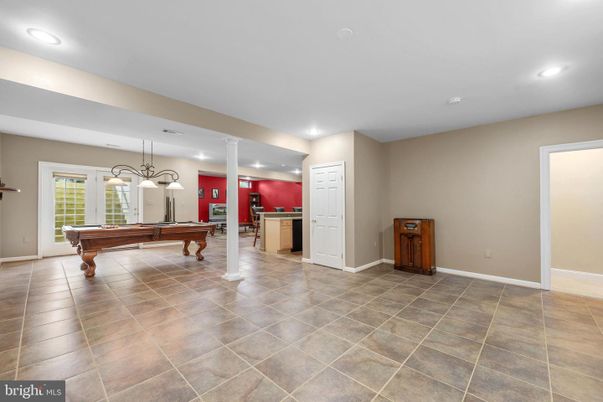 Billiard Table, Chandelier, Game Room, Interior, Pendant Lights, Recessed Lighting