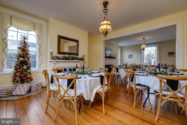 Chandelier, Dining room, Interior, Pendant Lights, Wood Texture Flooring