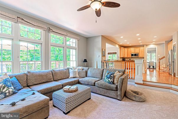 Interior, Kitchen, Living room, Recessed Lighting, Stainless Steel Appliances, Wood Texture Flooring