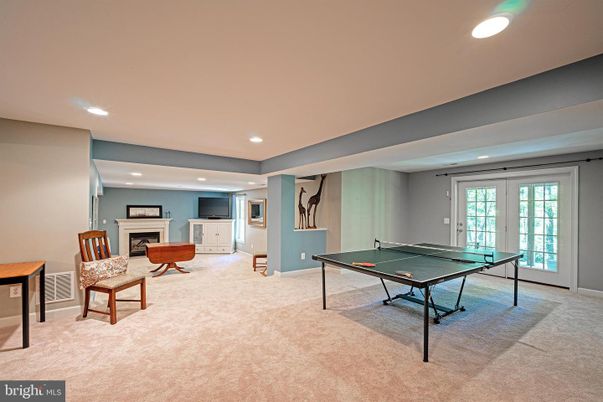 Fireplace, Game Room, Interior, Recessed Lighting