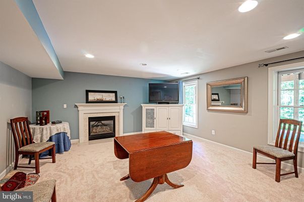 Fireplace, Interior, Piano, Recessed Lighting