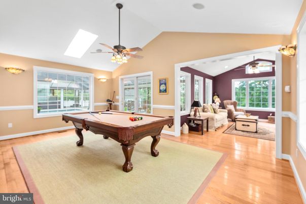 Billiard Table, Game Room, Interior, Living room, Wood Texture Flooring