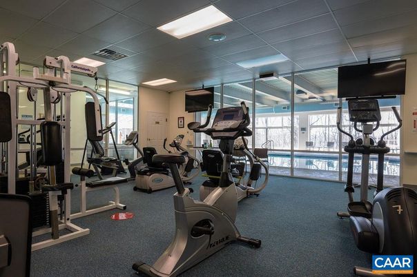 Fitness Equipment, Gym, Interior, Recessed Lighting