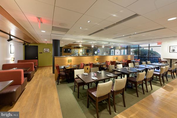 Dining room, Interior, Living room, Pendant Lights, Recessed Lighting, Wood Texture Flooring