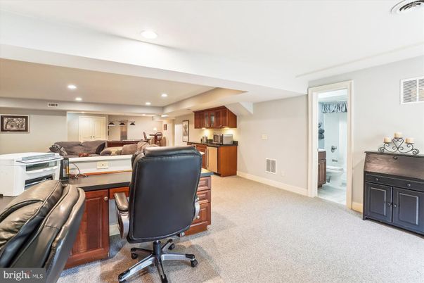Home Office, Interior, Recessed Lighting
