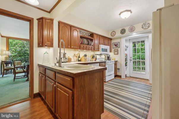 Interior, Kitchen, Wood Texture Flooring