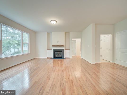 Empty room, Fireplace, Interior, Wood Texture Flooring