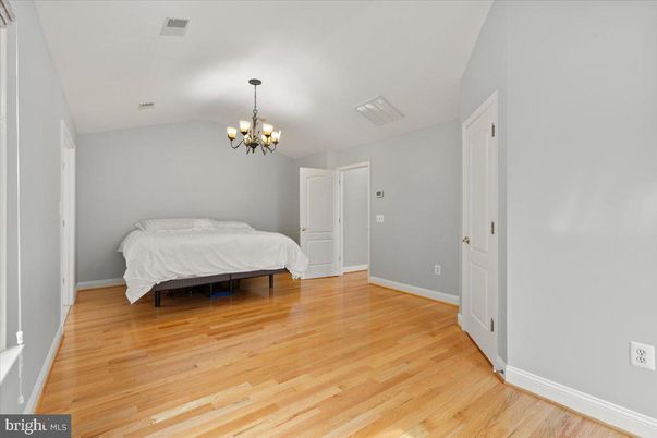 Bedroom, Chandelier, Interior, Wood Texture Flooring