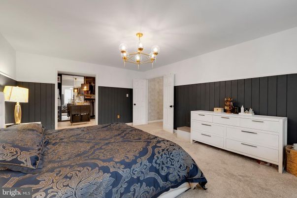 Bedroom, Chandelier, Interior