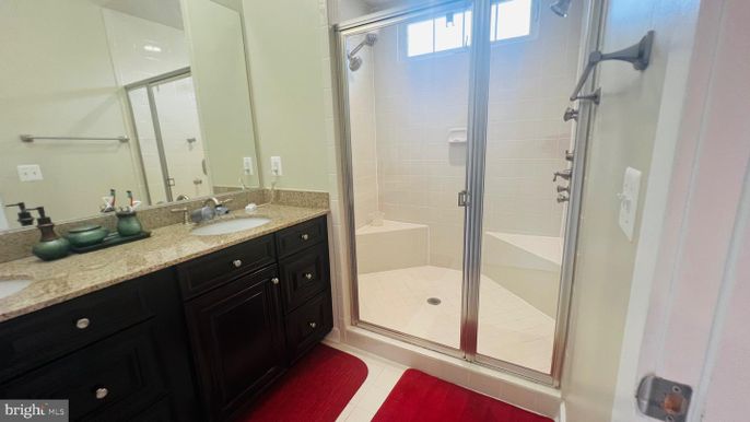 Bathroom, Dual Sink Vanities, Glass Shower, Interior
