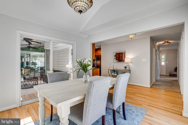 Dining room, Interior, Wood Texture Flooring