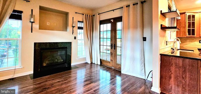 Fireplace, Interior, Wood Texture Flooring