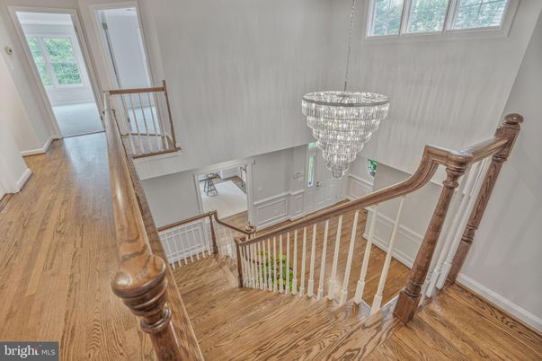 Chandelier, Interior, Wood Texture Flooring