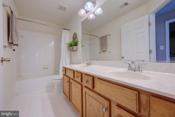 Bathroom, Dual Sink Vanities, Interior, Tile Countertops