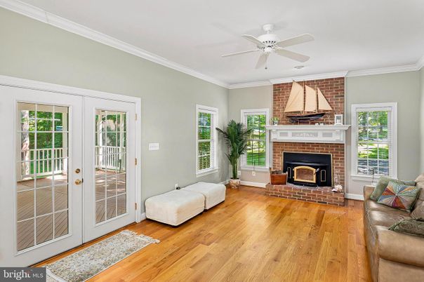 Fireplace, Interior, Stone Walls, Wood Texture Flooring