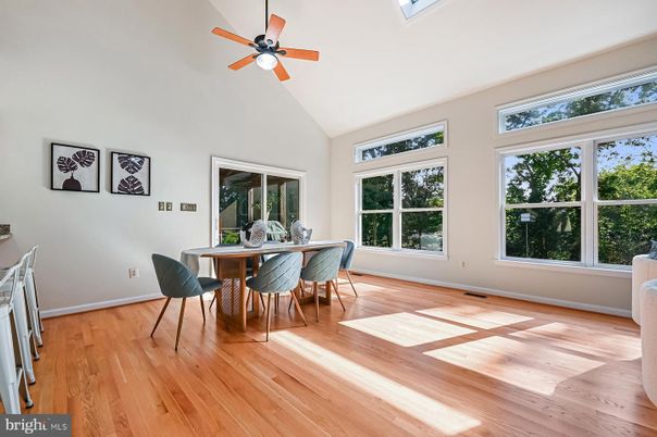Dining room, Interior, Wood Texture Flooring