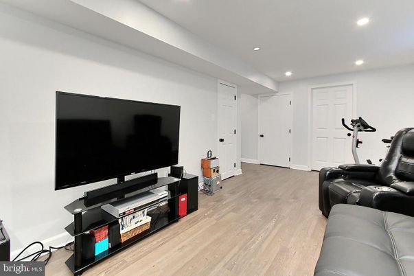 Home Theatre Room, Interior, Recessed Lighting, Wood Texture Flooring