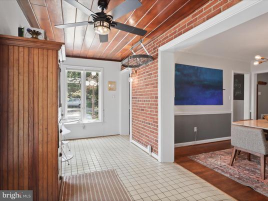 Interior, Stone Walls, Wood Texture Flooring