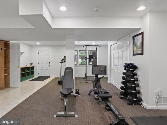 Fitness Equipment, Interior, Recessed Lighting
