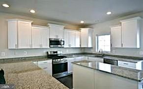 Interior, Kitchen, Recessed Lighting, Stainless Steel Appliances