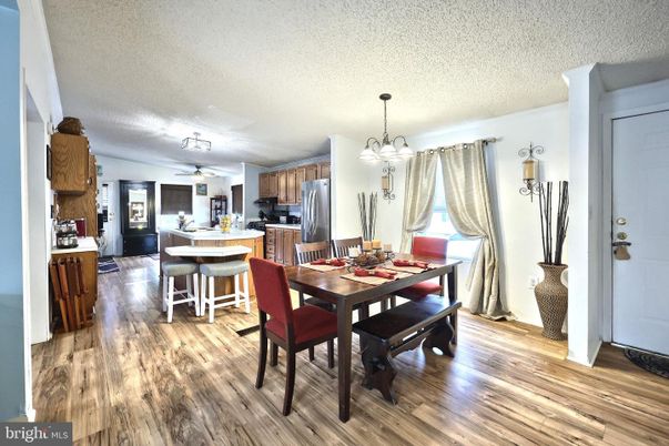 Chandelier, Dining room, Interior, Kitchen, Wood Texture Flooring