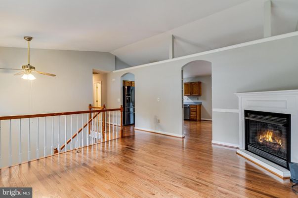Fireplace, Interior, Kitchen, Wood Texture Flooring