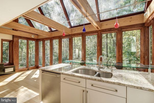 Glass Ceilings, Interior, Kitchen, Sun Room, Wood Texture Flooring