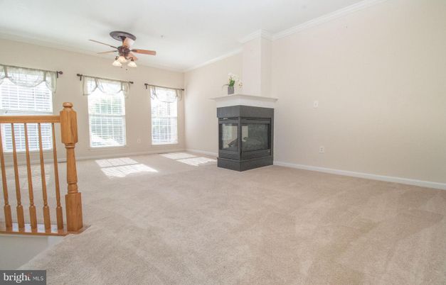 Empty room, Fireplace, Interior