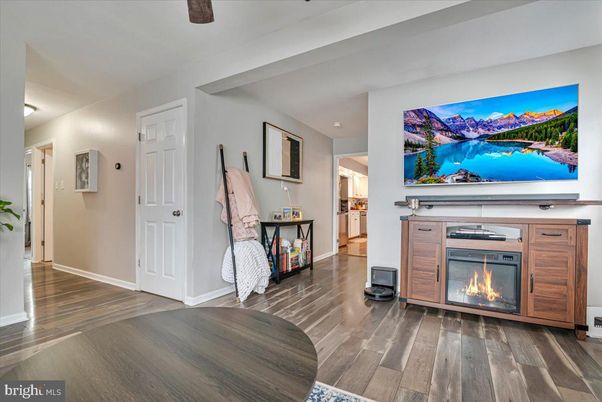 Fireplace, Interior, Wood Texture Flooring