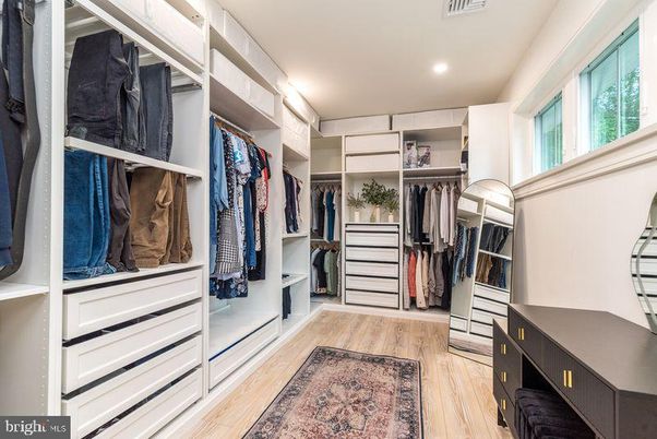Interior, Recessed Lighting, Walk-in Closets, Wood Texture Flooring