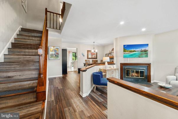 Chandelier, Fireplace, Interior, Pendant Lights, Recessed Lighting, Wood Texture Flooring