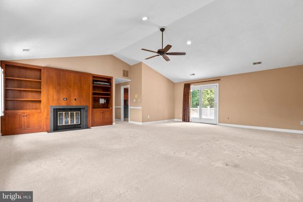Empty room, Fireplace, Interior, Recessed Lighting