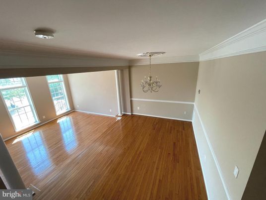Chandelier, Empty room, Interior, Wood Texture Flooring