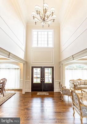Chandelier, Interior, Wood Texture Flooring