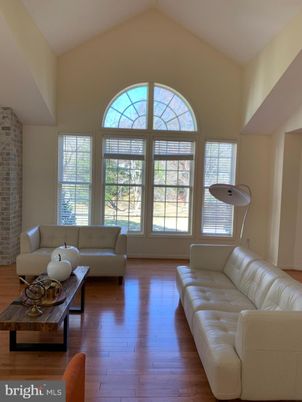 Interior, Living room, Stone Walls, Wood Texture Flooring