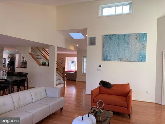 Dining room, Interior, Living room, Recessed Lighting, Wood Texture Flooring
