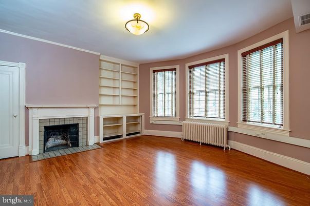 Empty room, Fireplace, Interior, Wood Texture Flooring