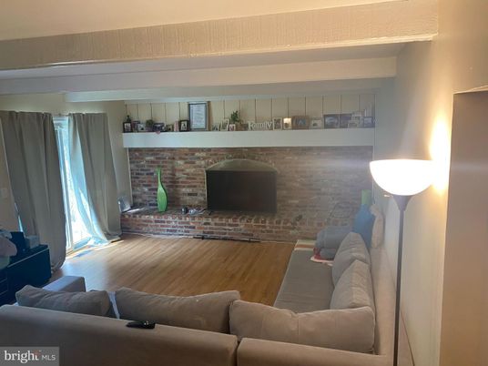 Fireplace, Interior, Living room, Stone Walls, Wood Texture Flooring
