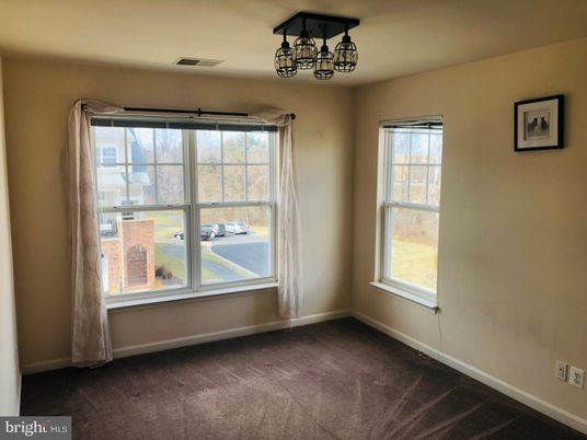 Chandelier, Empty room, Interior