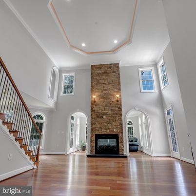 Fireplace, Interior, Recessed Lighting, Wood Texture Flooring