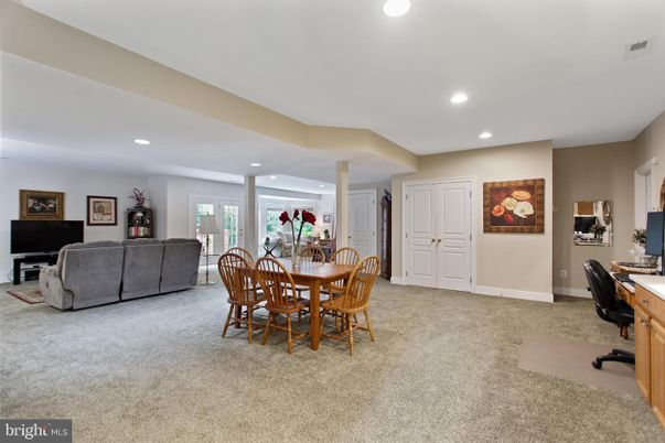 Home Office, Interior, Living room, Recessed Lighting