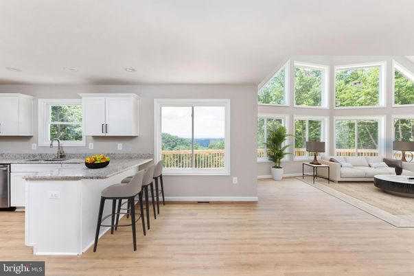 Interior, Kitchen, Living room, Recessed Lighting, Wood Texture Flooring
