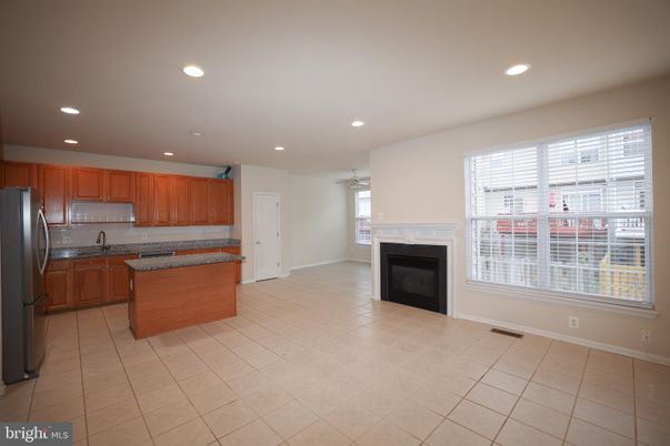 Empty room, Fireplace, Interior, Kitchen, Recessed Lighting