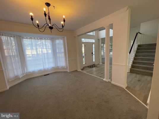 Chandelier, Empty room, Interior, Wood Texture Flooring