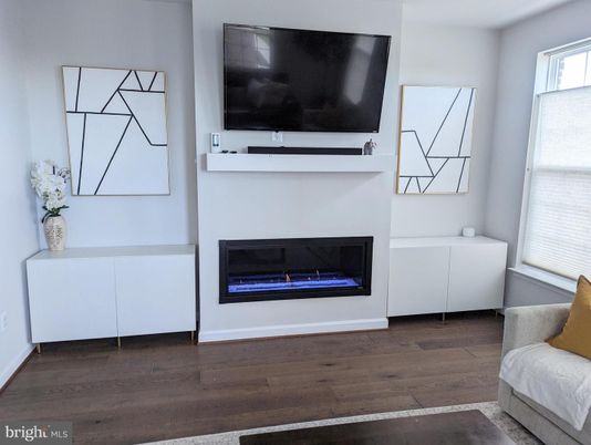 Fireplace, Interior, Wood Texture Flooring